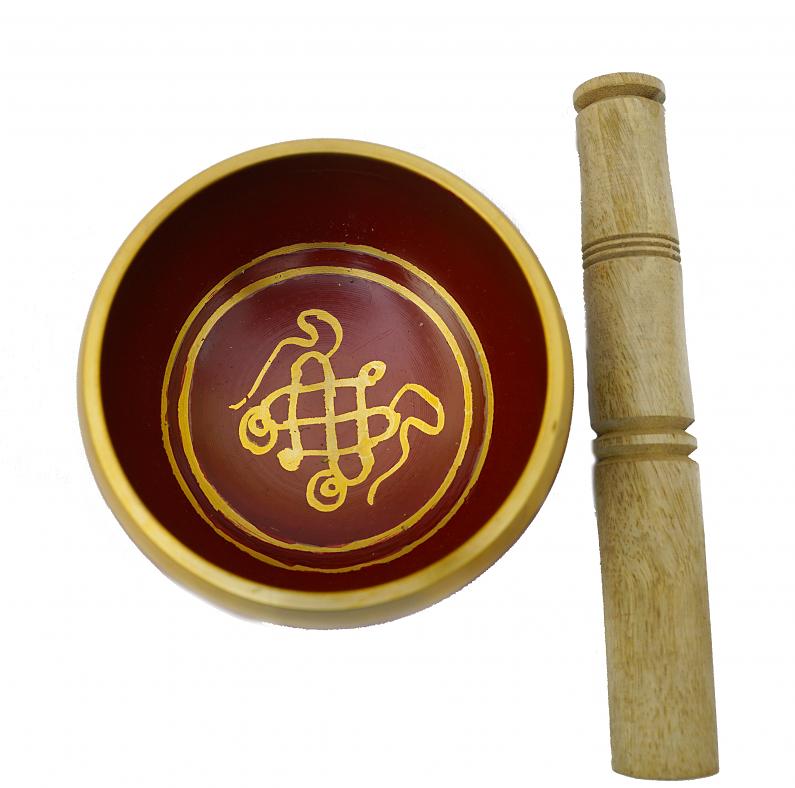 Kalagrah Brass Tibetan Musical Singing Bowl Set w/ Patina - 3 Color