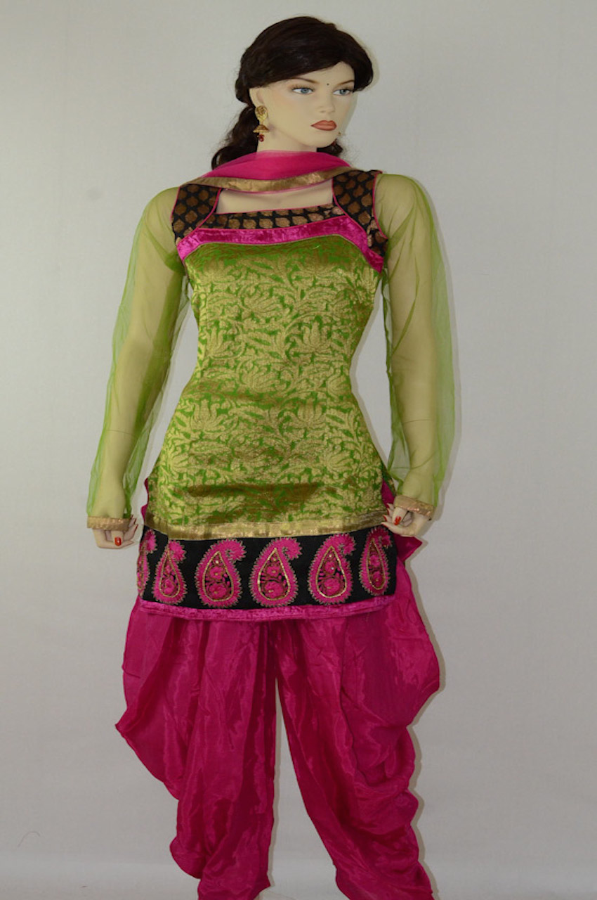 Buy Lace Work Designer Patiala Salwar Kameez Online