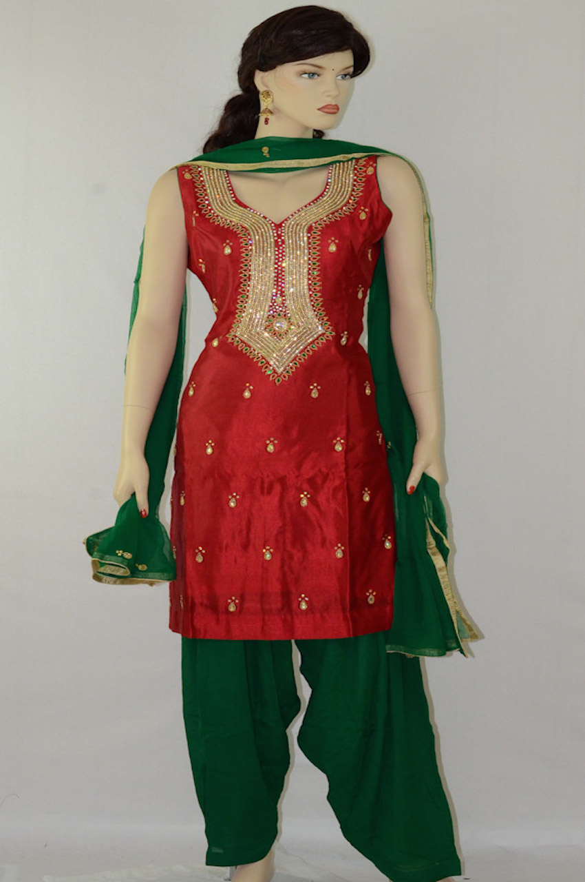 Buy Punjabi Suit for Women Salwar Kameez Patiala Kurta Shalwar for Indian  Traditional Wedding Party Wear Online in India - Etsy | Patiala suit  designs, Simple indian suits, Punjabi outfits