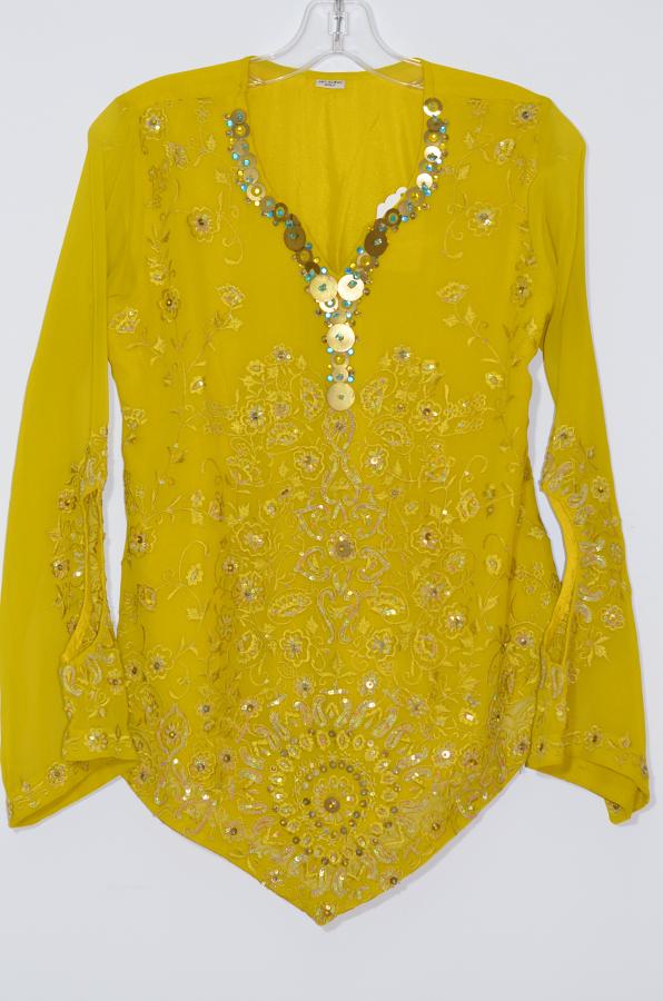 Mustard Colour Georgette Kurti w/ Embroidery Size 36/38