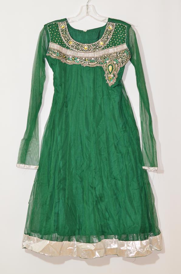 Green Net Anarkali Style Kurti Size 32/34