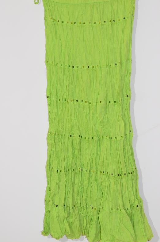 Light Green Voil Crushed Skirt Size 30