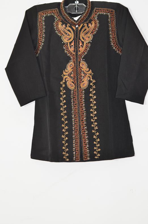 Black Sherwani Dress for Boys w/ Stole for Boys 3 Yr Old