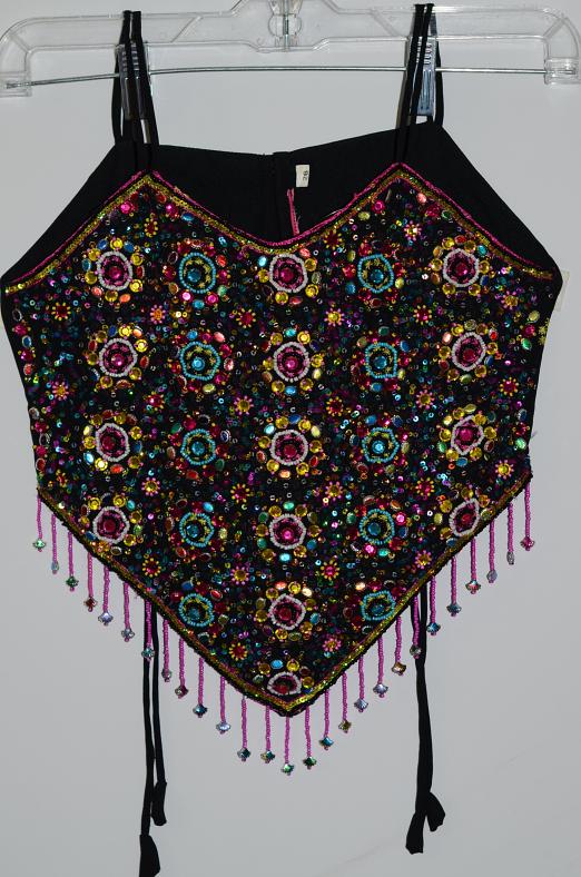 Beautiful Black & Magenta Georgette Lehenga for Girls Beautiful Black & Magenta Georgette Lehenga for Girls