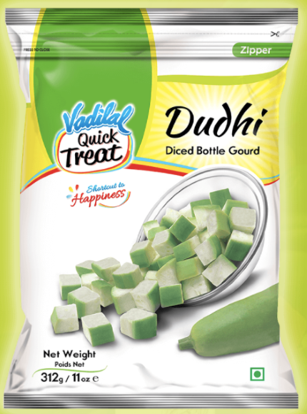 Vadilal Dudhi / Diced Bottle Gourd - (312g / 11oz)