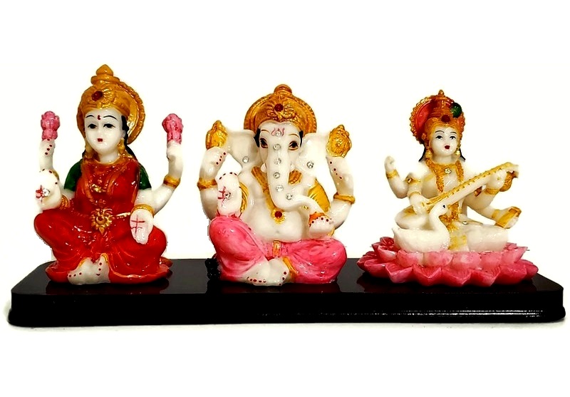 Beautiful Lakshmi Ganesh Saraswati idol/statue for Diwali Puja,Temple,Gift Beautiful Lakshmi Ganesh Saraswati idol/statue for Diwali Puja,Temple,Gift