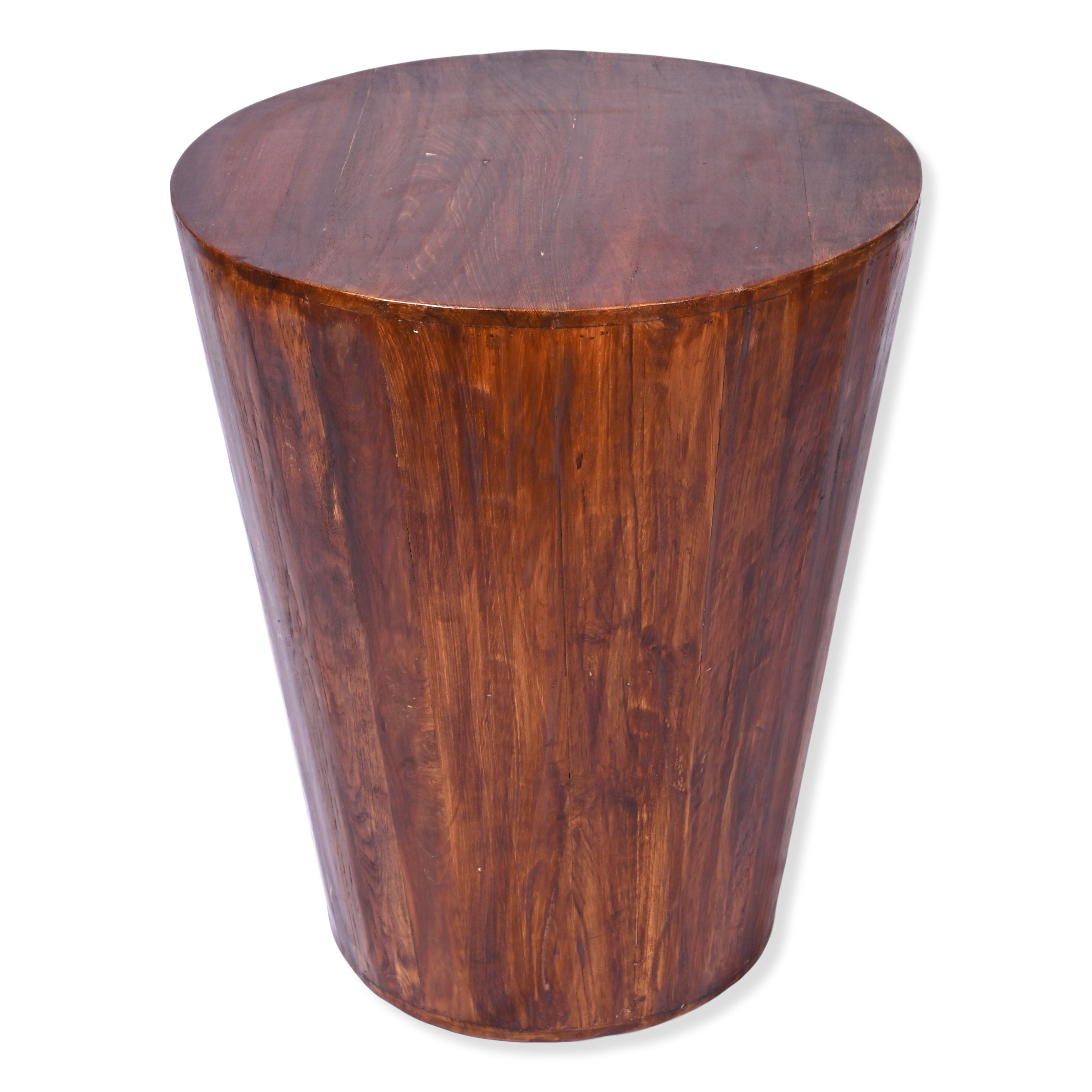 Rustic Design Reclaimed Barrel Stool End Table 28367 Buy Online