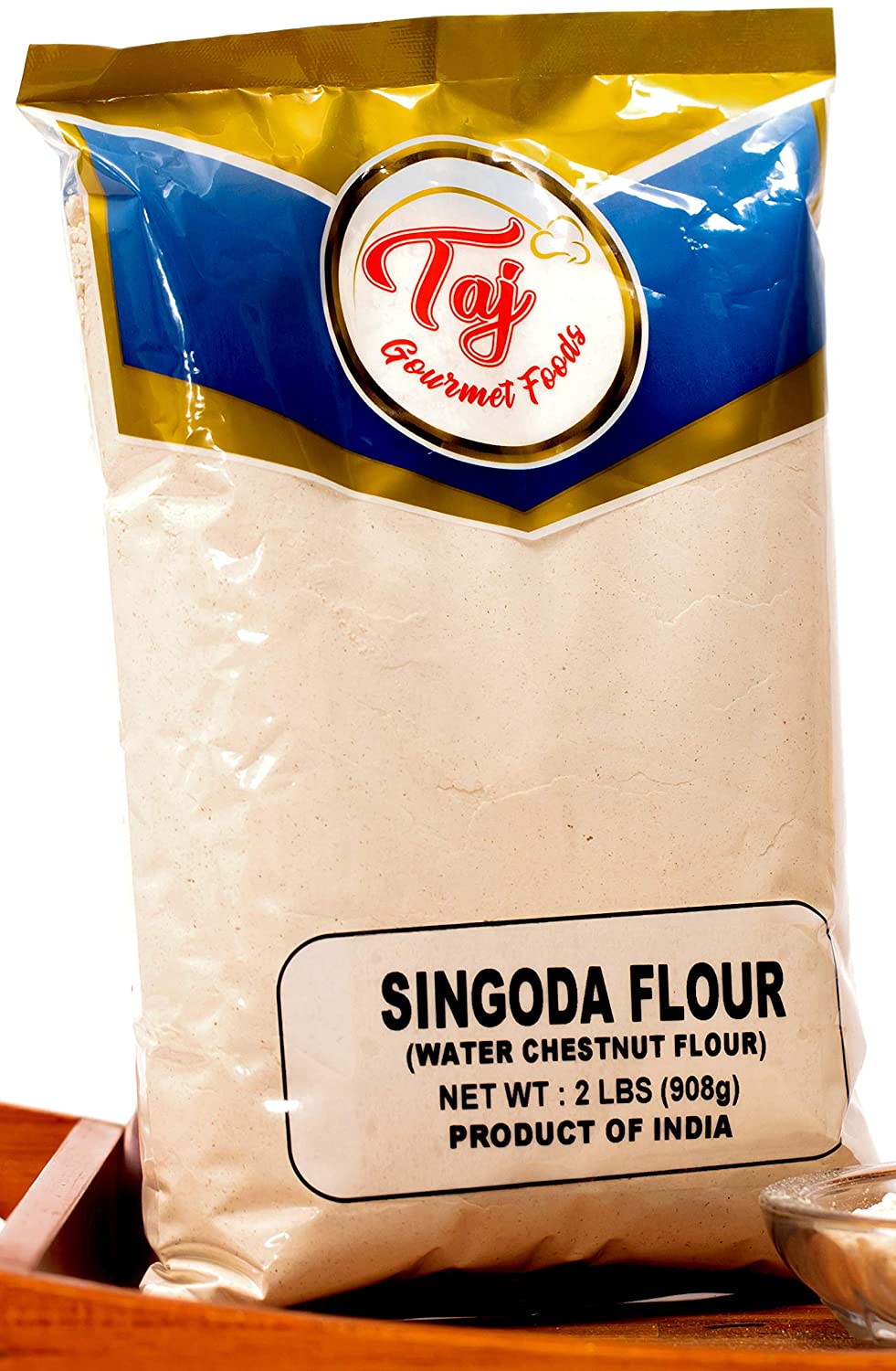 TAJ Premium Singoda Flour, Water Chestnut Flour, 2-Pounds