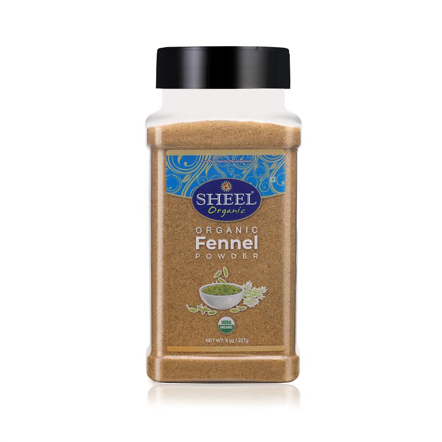 Sheel Organic Fennel Powder - Net Wt: 8 oz / 227g