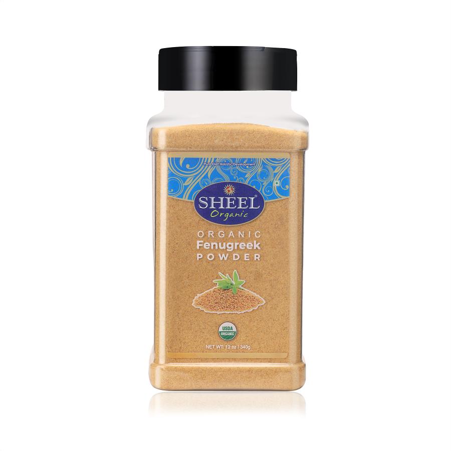 Sheel Organic Fenugreek Powder - Methi Powder - Net Wt: 12 oz / 340g