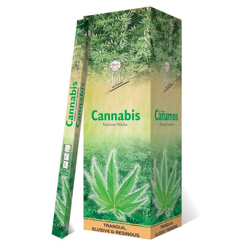 Flute Brand Square -Cannabis- 8 Sticks/Pack -25 Packs/Box - 200 Sticks/Box