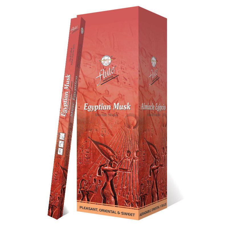 Flute Brand Square-Egyptian Musk -8 Sticks/Pack-25 Packs/Box-200 Sticks/Box