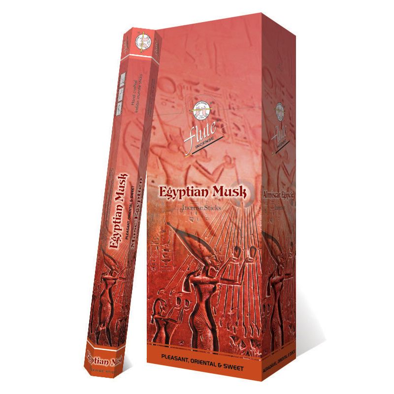 Flute Brand Hexa - Egyptian Musk - 20 Sticks/Hexa Pack - 6 Packs/Box Flute Brand Hexa - Egyptian Musk - 20 Sticks/Hexa Pack - 6 Packs/Box