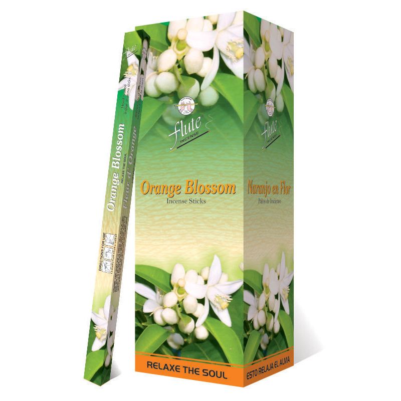 Flute Brand Square-Orange Blossom -8 Sticks/Pack-25 Packs/Bx-200 Sticks/Box