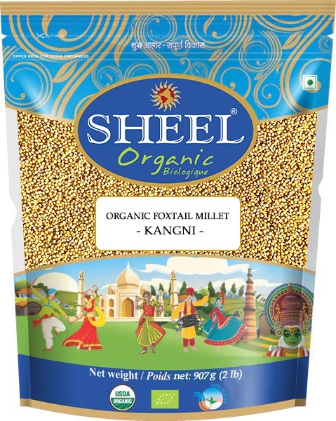Sheel Organic Foxtail Millet - Kangni - Net Wt: 2 Lb (907g)