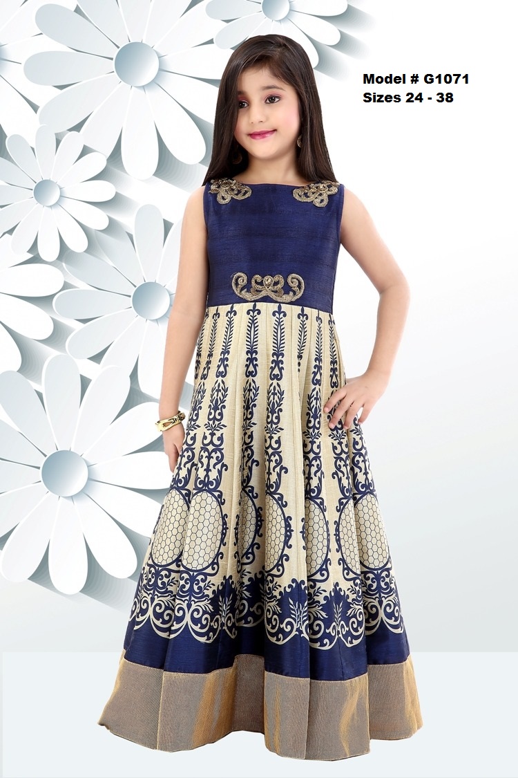 Royal Blue & Offwhite Designer Long gown Party Wear for Girls Royal Blue & Offwhite Designer Long gown Party Wear for Girls