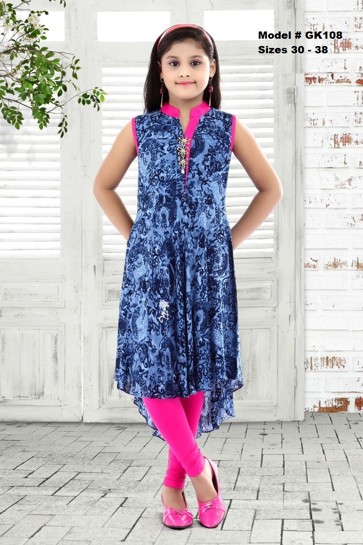 Girls Cotton Kurti Set