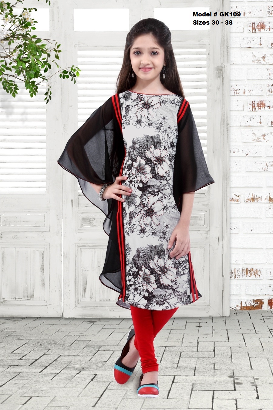 Black kurti for women cotton Fabric kurti short kurtis Three Quarter  Sleeves Trendy Fashionable Kurta Sets