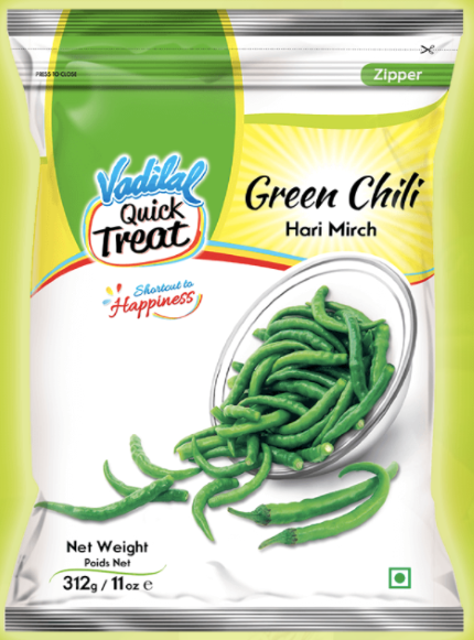 Vadilal Green Chili / Hari Mirch - (312g / 11oz)