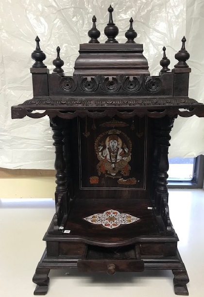 Rosewood Ganesh Mandir (Temple) for Home 18" x 12" x 33" Rosewood Ganesh Mandir (Temple) for Home 18" x 12" x 33"