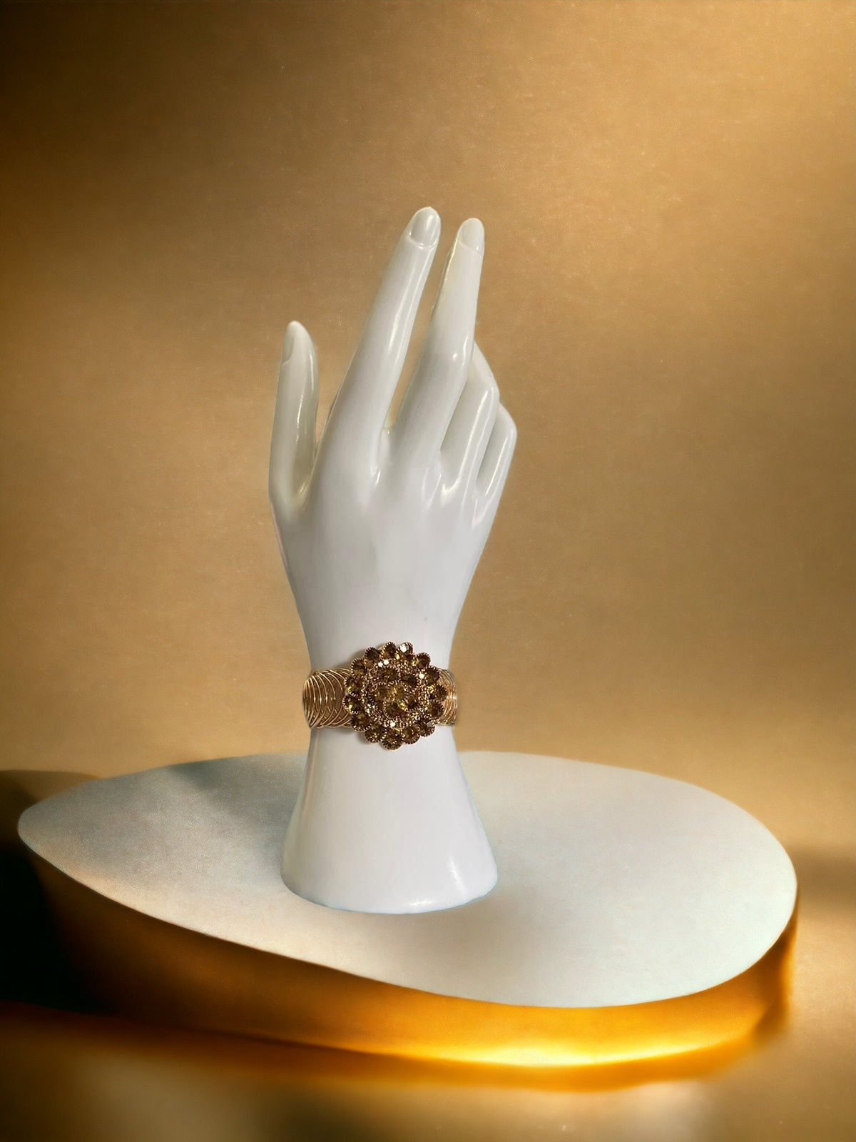Gold Open Cuff Bracelet #57373 | Buy Online @ DesiClik.com, USA