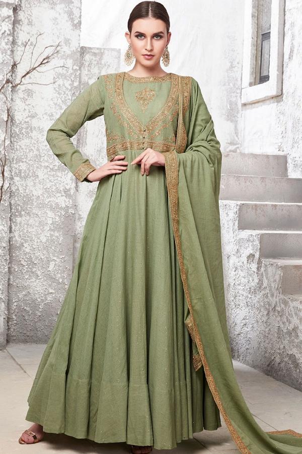 Mint Green Georgette Indo-Western Dress | Indo western dress, Western  dresses, Dress
