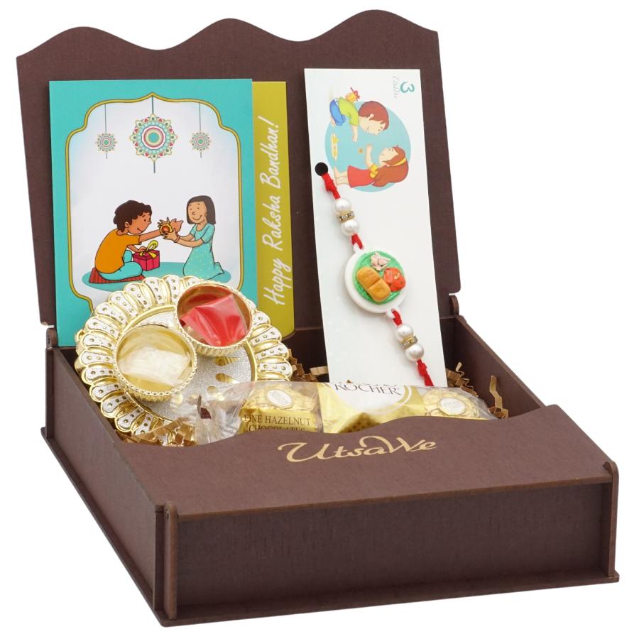UtsaWe GIFT HAMPER - Pav Bhaji Style Rakhi for the food lovers UtsaWe GIFT HAMPER - Pav Bhaji Style Rakhi for the food lovers