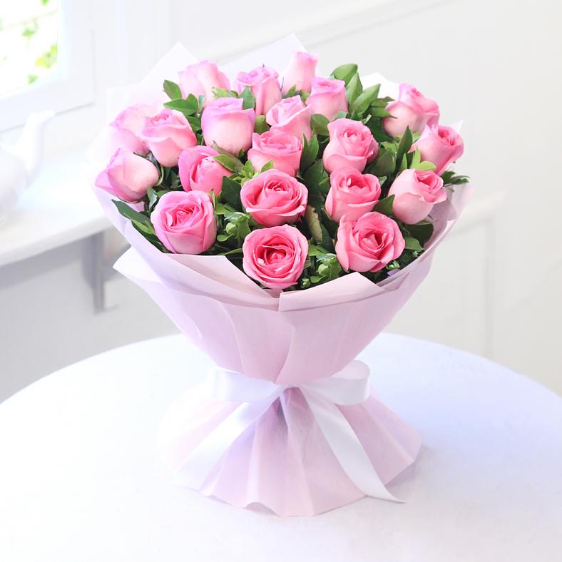 Beautiful Bunch of 20 Gorgeous Pink Roses #31577 | Buy ...