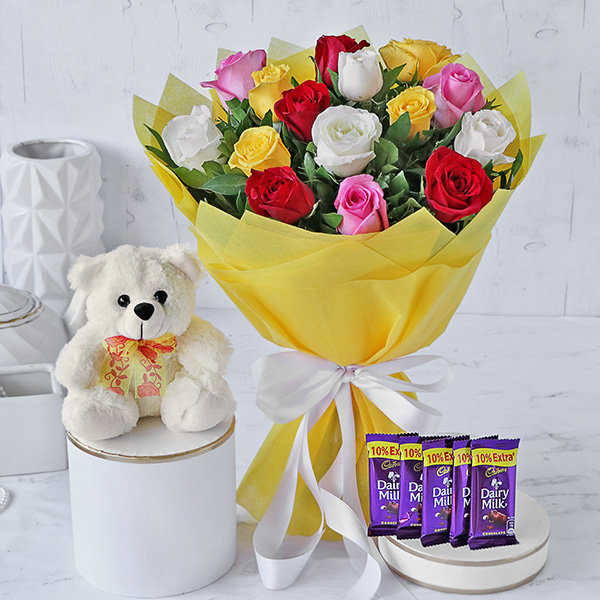 teddy bear chocolate bouquet