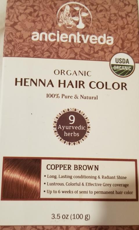 Organic Henna Copper Brown 100 Grams