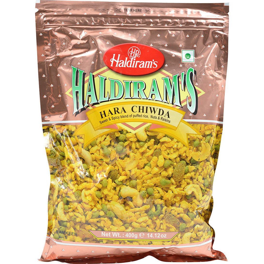 Wholesale Haldiram Hara Chiwda 400 gm  X 24 Pcs