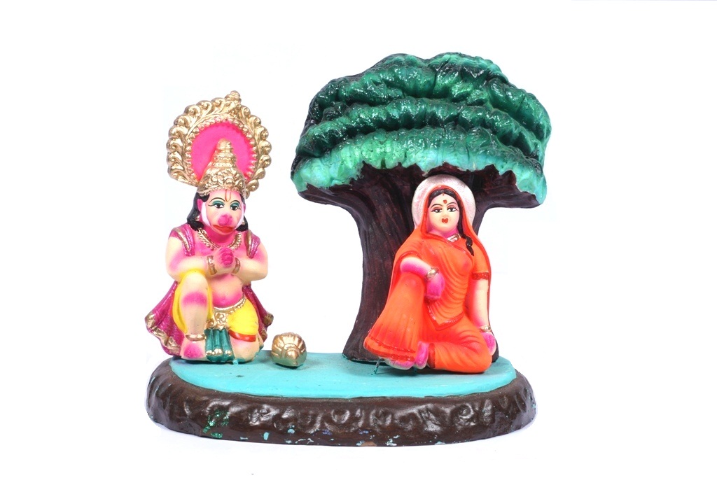 Hanuman Visiting Sita In Ashoka Vatika Navarathri Golu Doll  