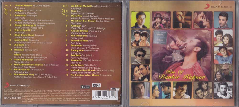 Hits Of Ranbir Kapoor Audio (a Pack Of Cd's) #26459 DesiClik