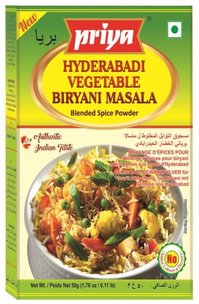Priya Hyderabadi Vegetable Biryani Masala - 50g