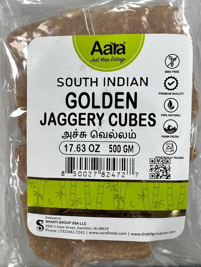Aara South Indian Golden Jaggery Cubes - 500g