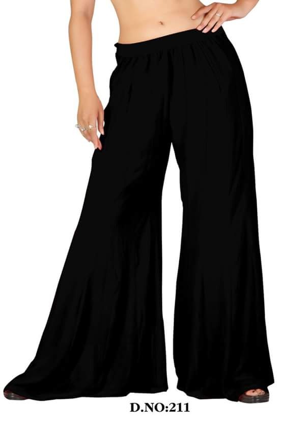 chiffon flare pants