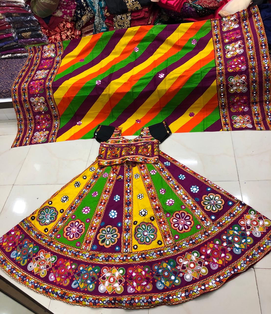 gujarati ghagra choli dress