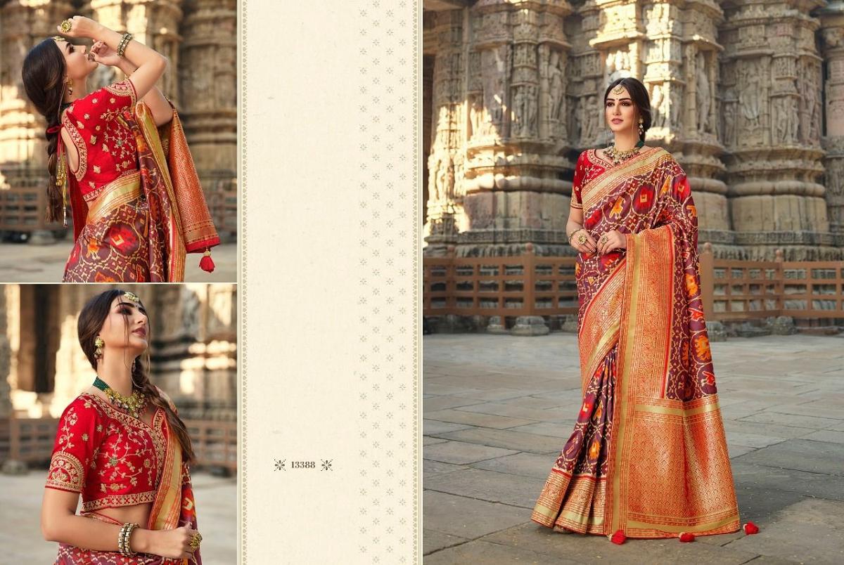 Taani Banarsi Fuschia Saree