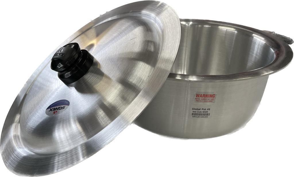 Upgrade Your Kitchen with The Sonex Big Aluminum Cooking Pot - Size #10, 40cm Diameter, 30 Liter Capacity, Size: 40.0 cm / 15.74-Inch Diameter. 23.0