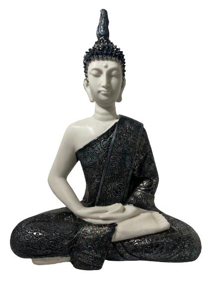 Elegant Design Beautiful Fiber Amitabha Buddha Statue #2 - 10.75"