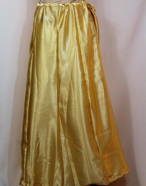 Details about   Women Satin Petticoat Light Yellow Bollywood Underskirt Indian Saree Petticoat