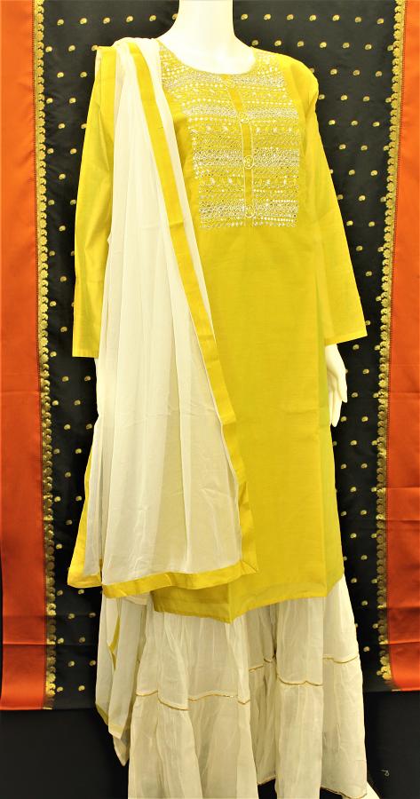 cotton sharara suit