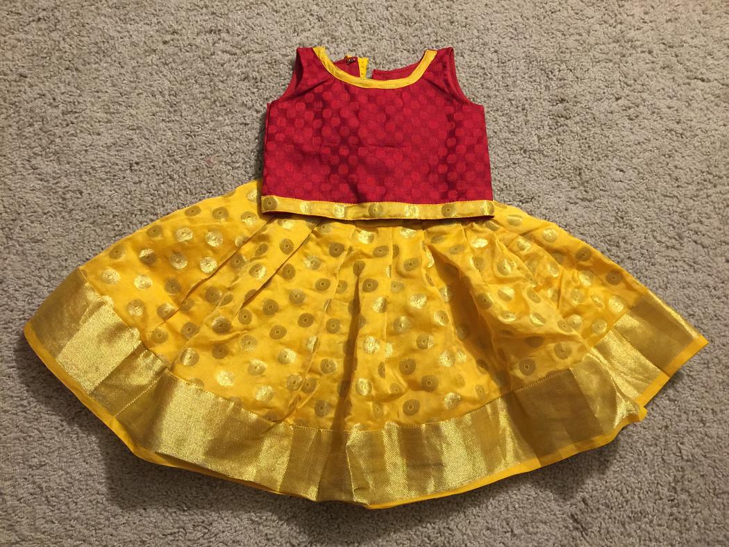 traditional dress for one year baby girl