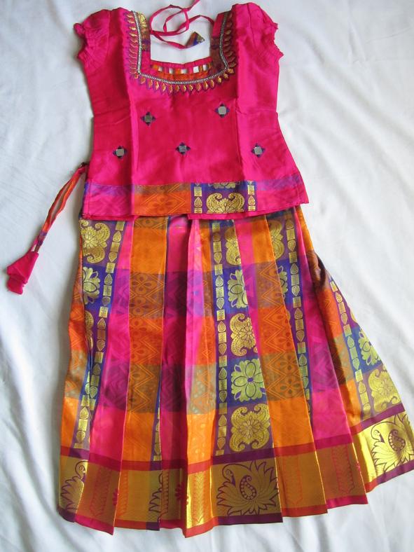 saree dress for baby girl