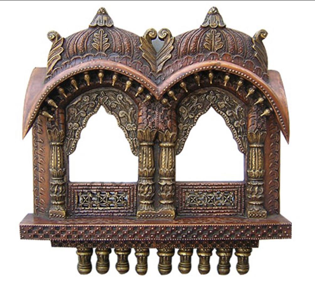 Antique Look Handcrafted Wall Decor Window 25"