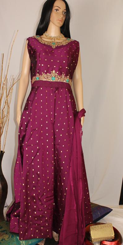 long gown churidar