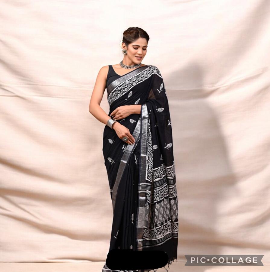 Linen Saree