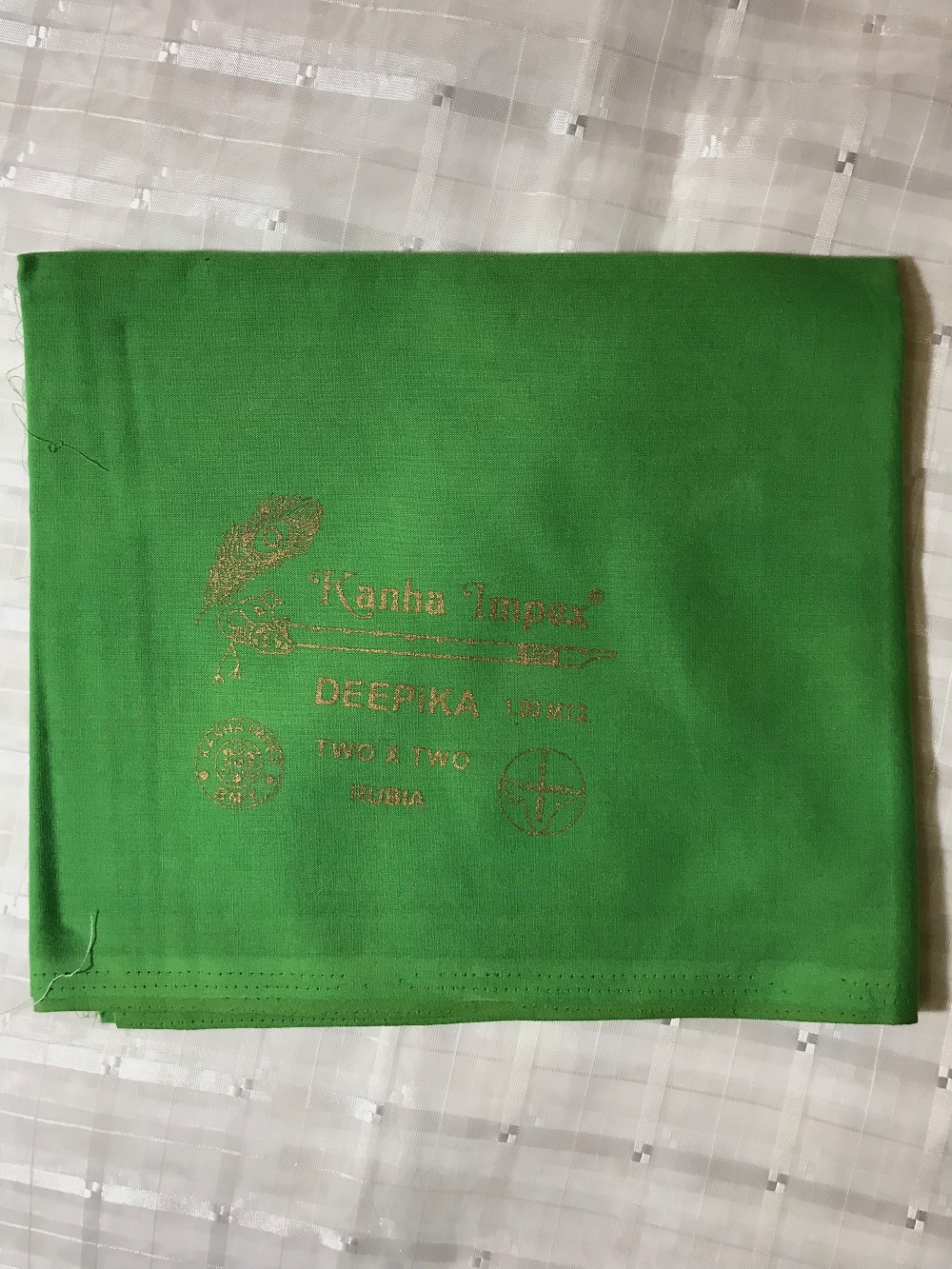 Dark Parrot Green Blouse Piece