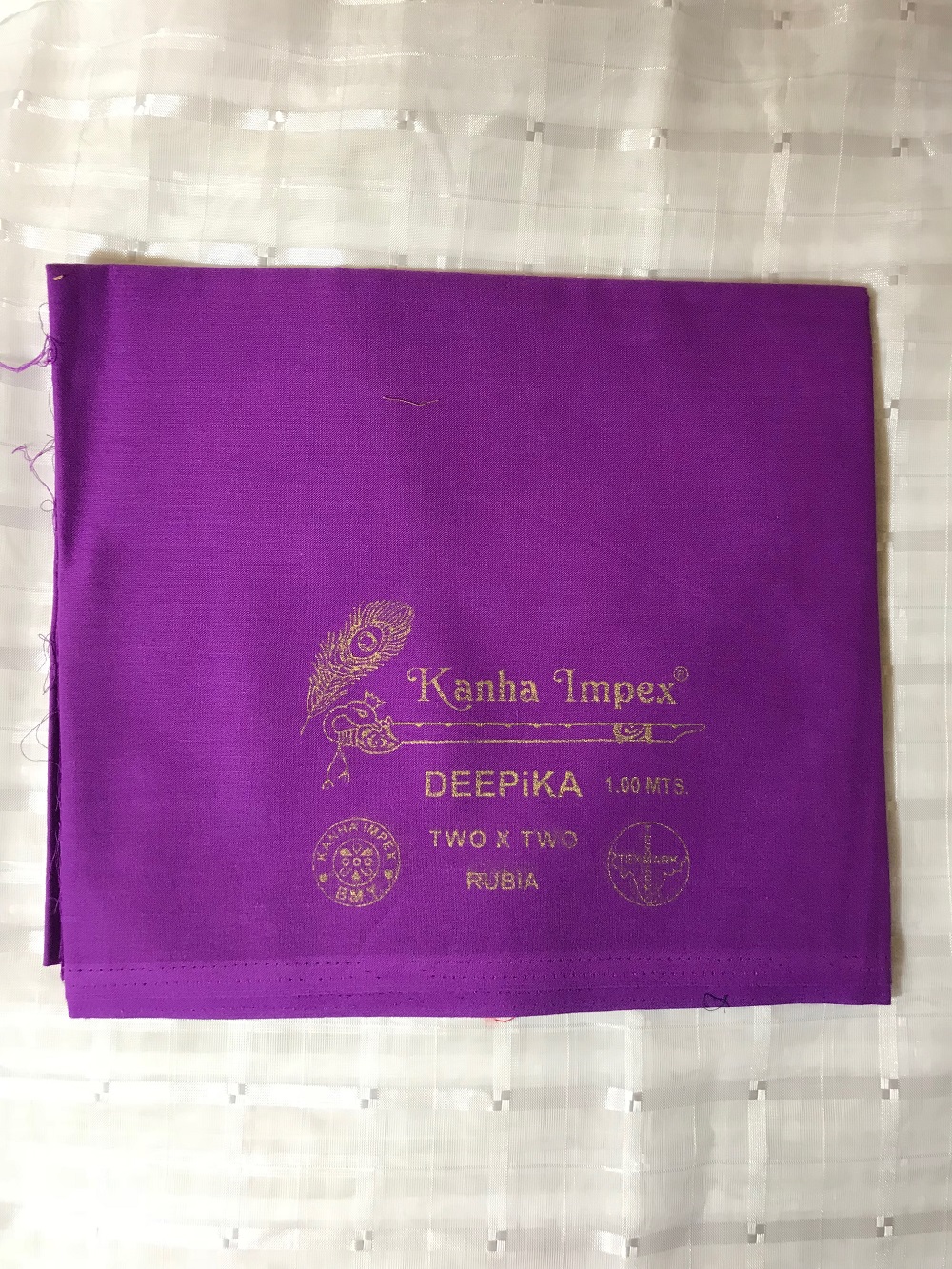 Eggplant / Purple color Blouse Piece