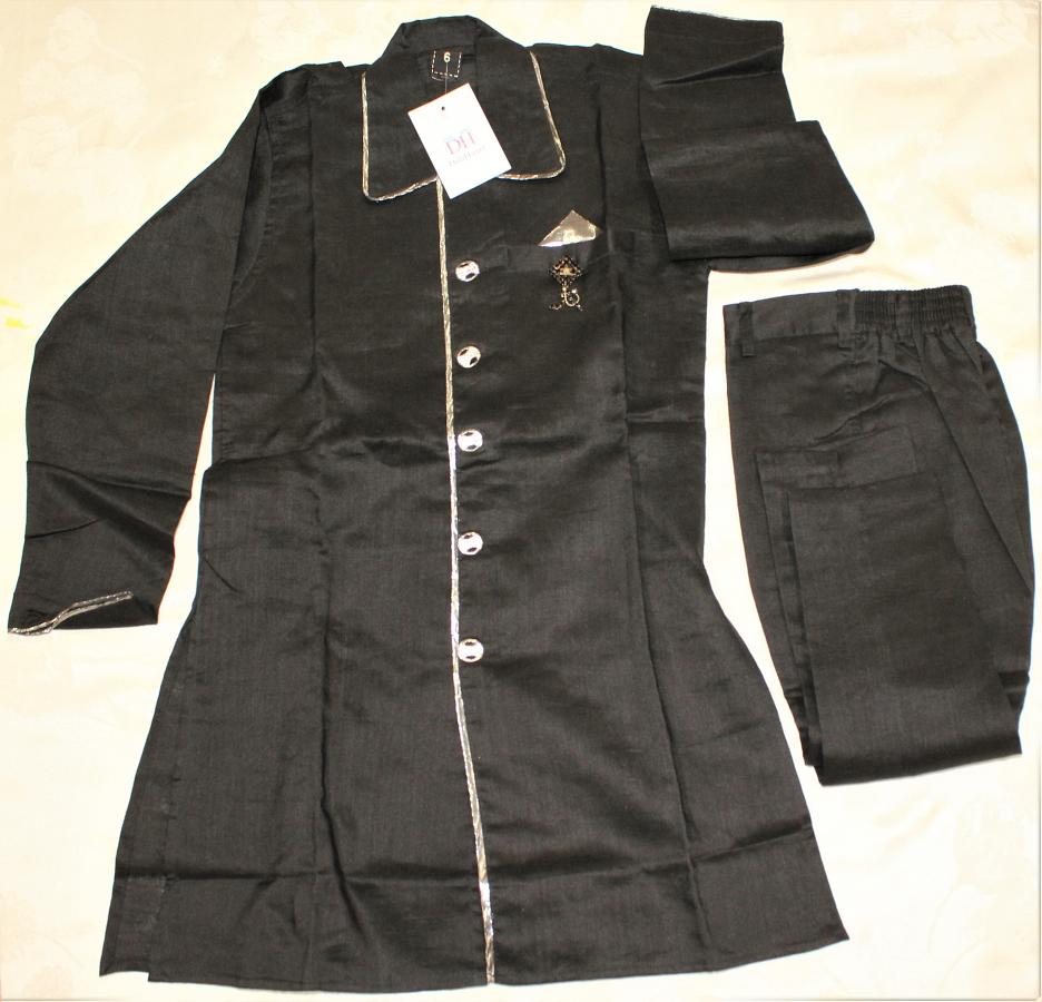 Young Boys Black Fancy Party Dress ( 6 to 7 year ) Young Boys Black Fancy Party Dress ( 6 to 7 year )